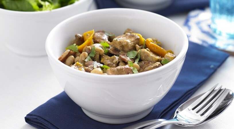 Spanish Pork with Beans