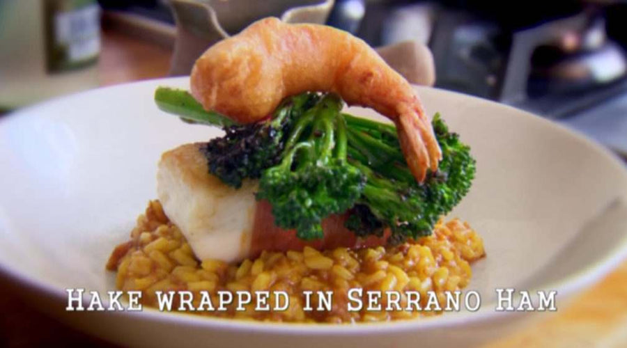 Hake Wrapped in Serrano Ham