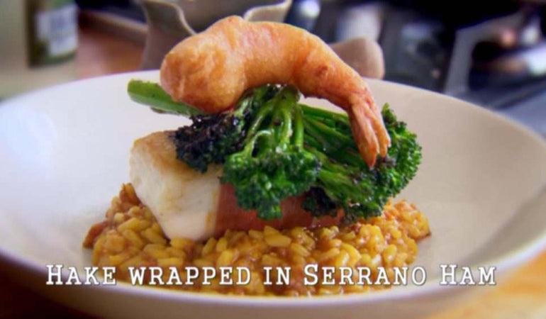 Hake Wrapped in Serrano Ham