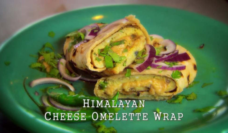 Himalayan Cheese Omelette Wrap