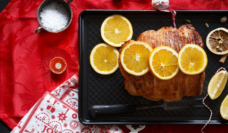 Orange and Honey-Glazed Roast Ham