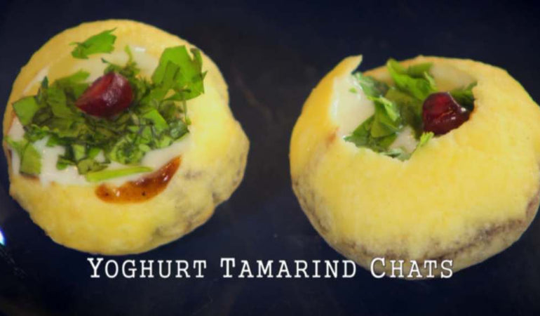 Yoghurt Tamarind Chats (makes 6)