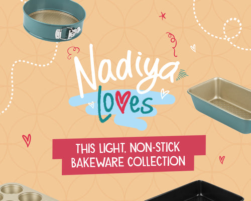 Nadiya Loves - this light, non-stick bakeware collection