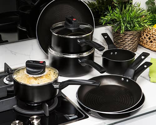 Non stick saucepan set from Prestige. Explore the range, including non stick and stainless steel options to suit every kitchen