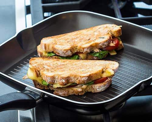 Prestige Cookware UK. Induction griddle pan is perfect for searing & browning for that charred flavour. While our non stick stir fry woks are great for noodles, veg and all sorts of healthy one-pan meals.