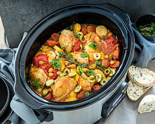 Winter warmers cookware collection from Prestige. Slow cookers, stock pots and casseroles, to pressure cookers and roasters