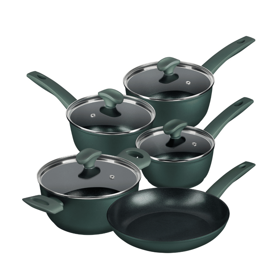 Earth Friendly: Non-Stick Induction Wok, Sauté Pan & Stockpot Set - 3 Pieces
