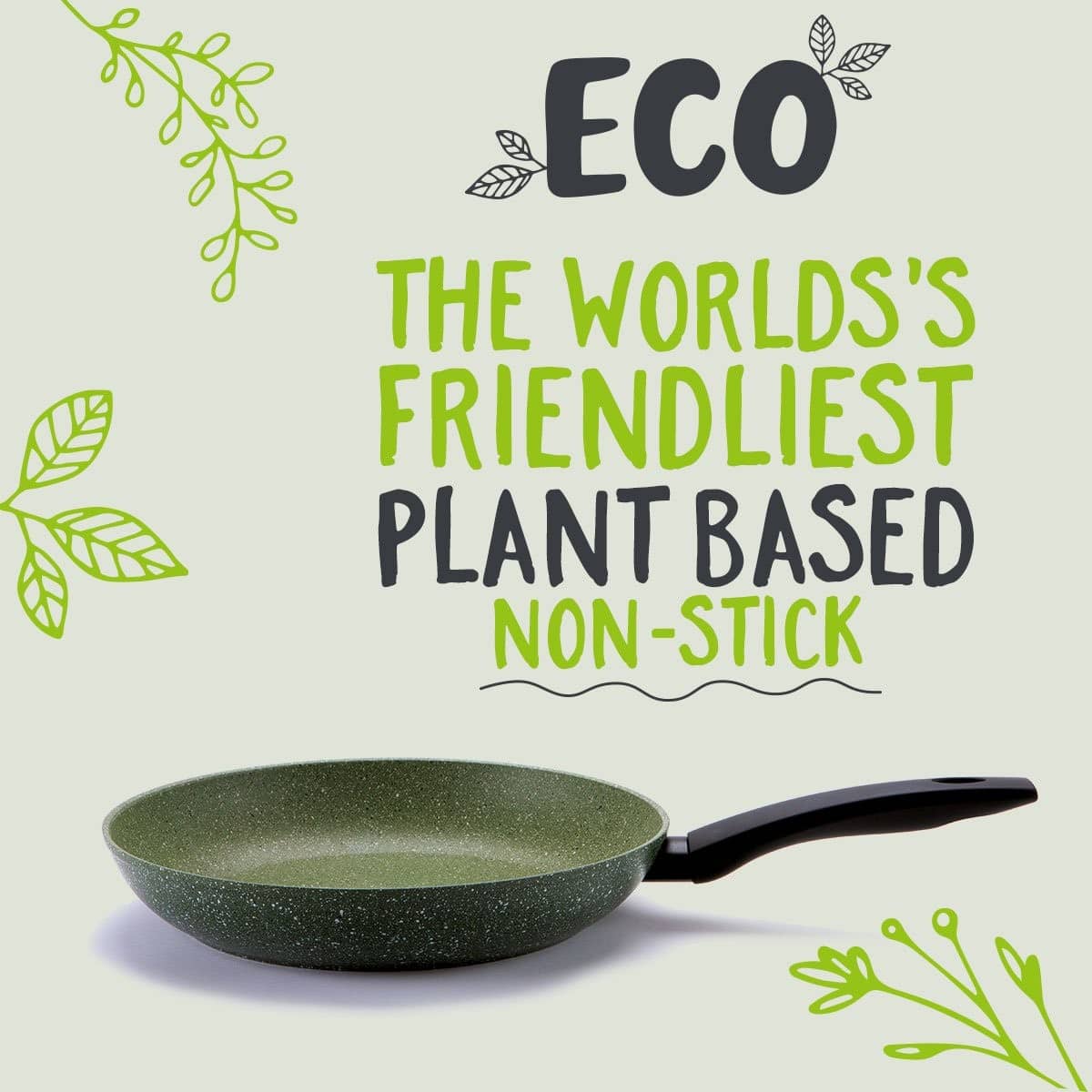 Eco by Prestige - the world's friendliest plant based non-stick frying pan.
