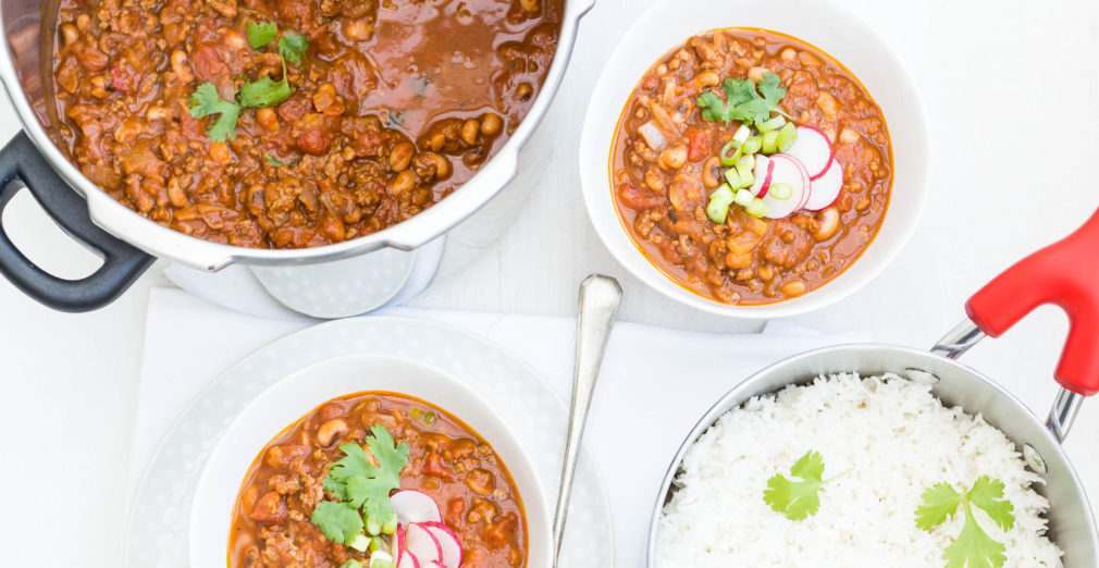 Pressure Cooker Pumpkin Chilli