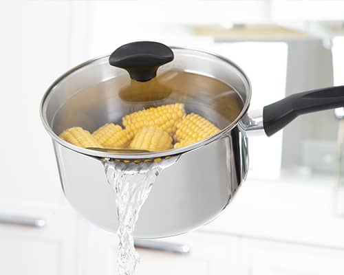 Cook & Strain: Stainless Steel Straining Saucepan & Frying Pan Range ...