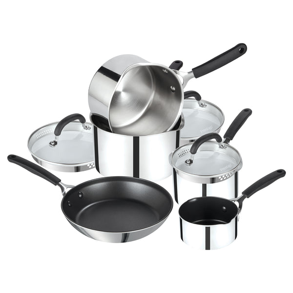 Made to Last: Non-Stick Frying Pan, Milk Pan & Saucepan Straining Set - 5 Pieces
