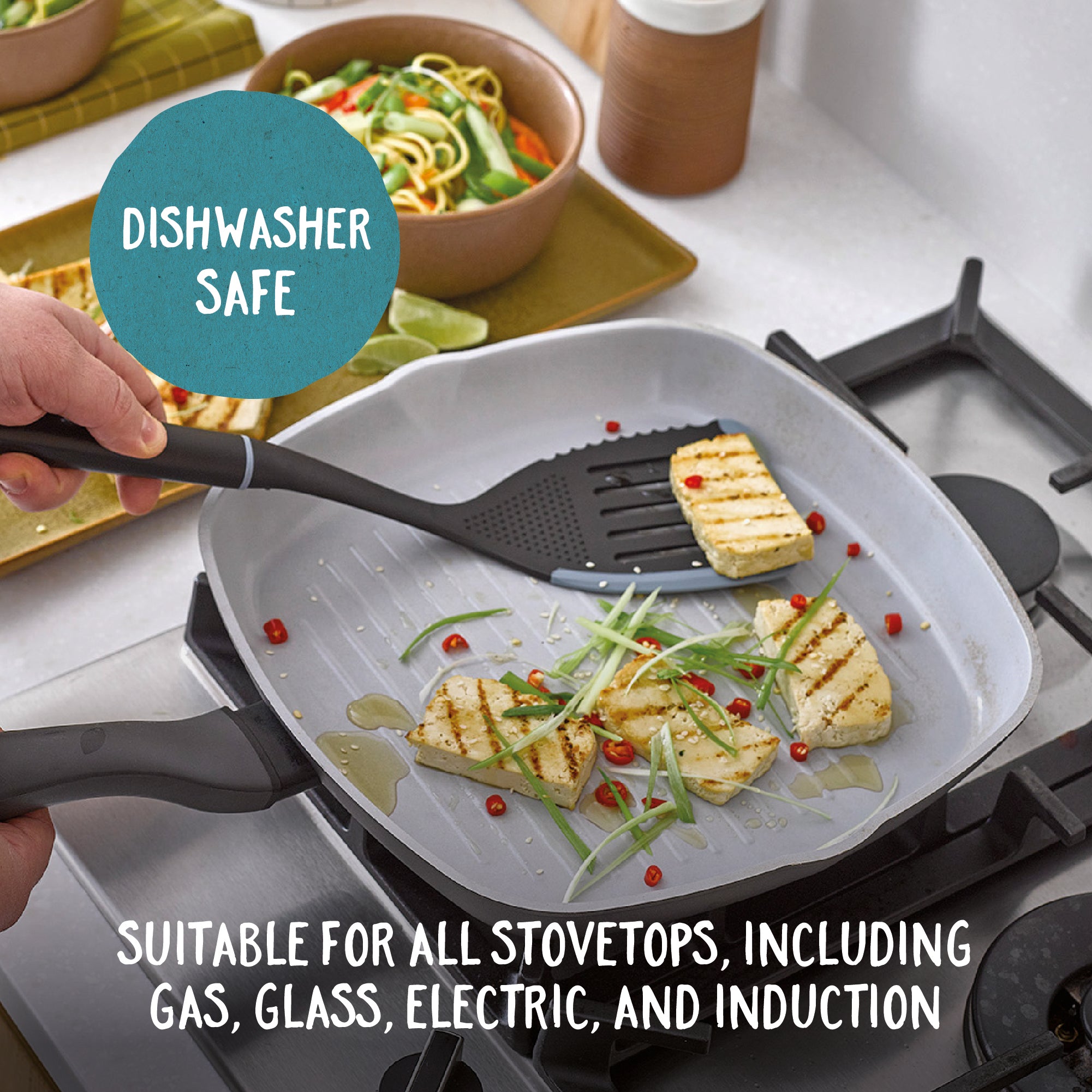 Square Griddle Pan Non Stick Griddle For Gas Stove Earth Pan Eco