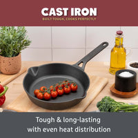 Cast Iron: Frying Pan & Grill Pan Set - 3 Pieces