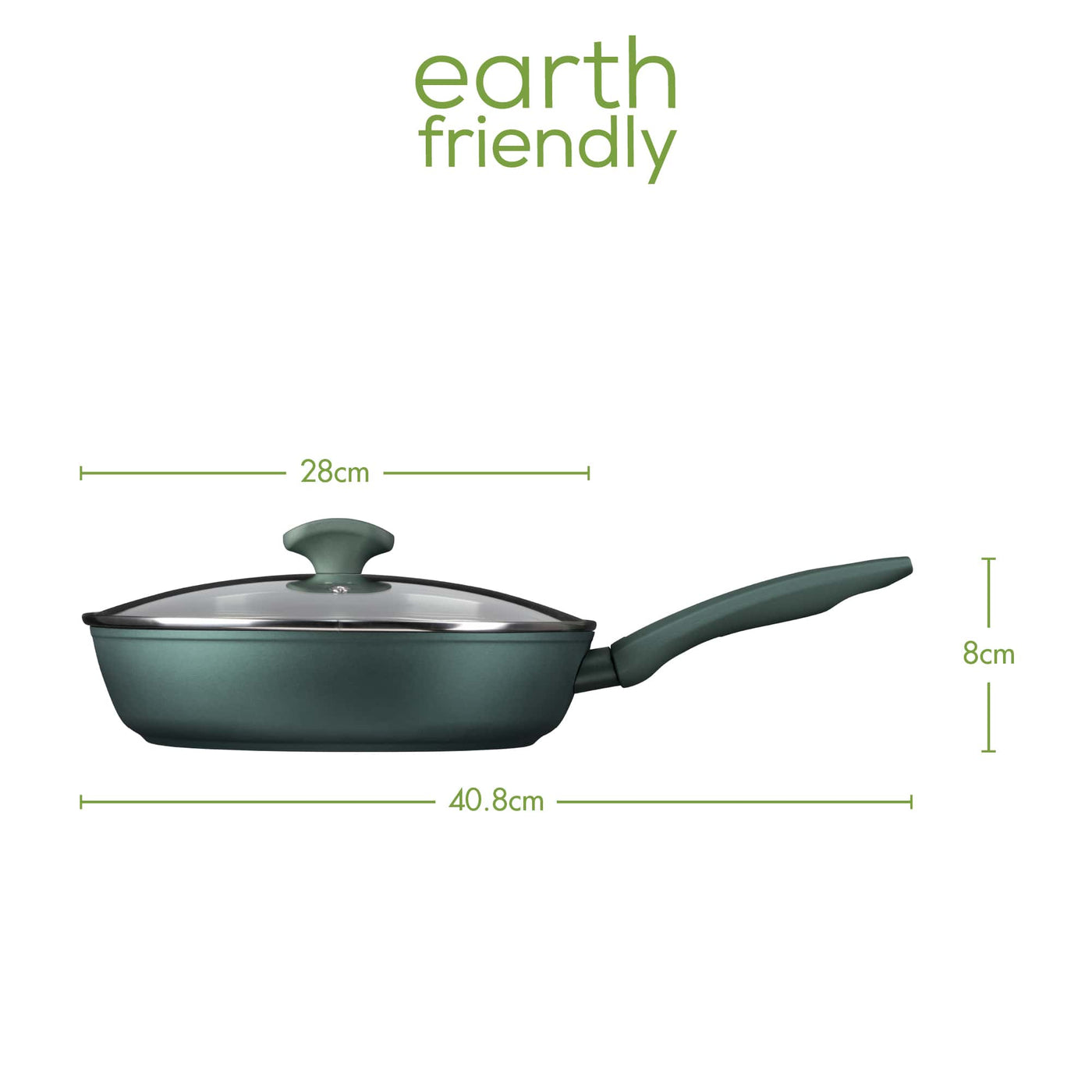 Earth Friendly Covered Saute Dimensions