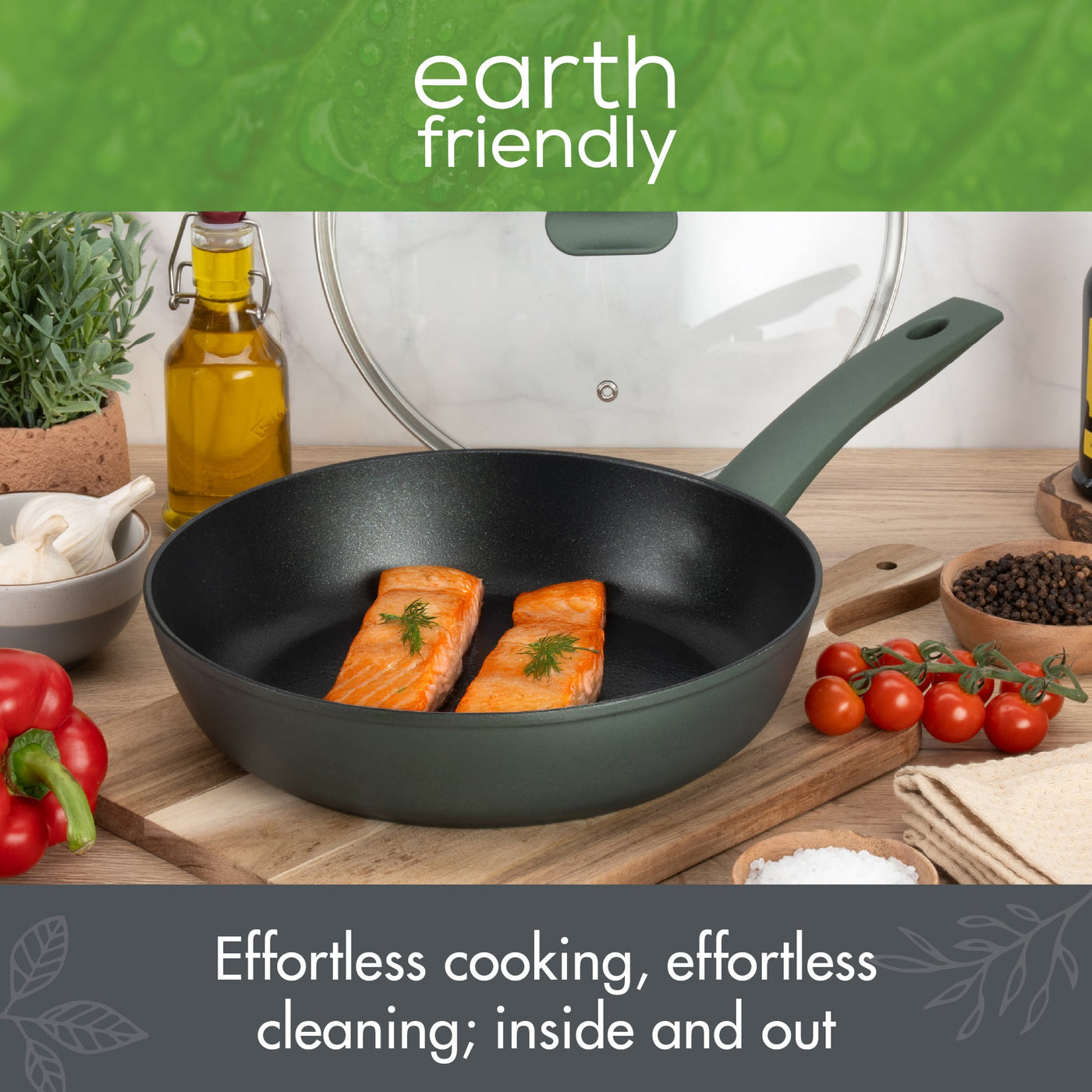 Earth Friendly Easy Clean Saute Pan