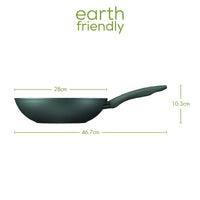 Earth Friendly Non-Stick 28cm Wok Dimensions