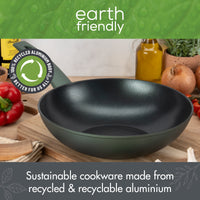 Earth Friendly Non-Stick 28cm Wok Recyclable