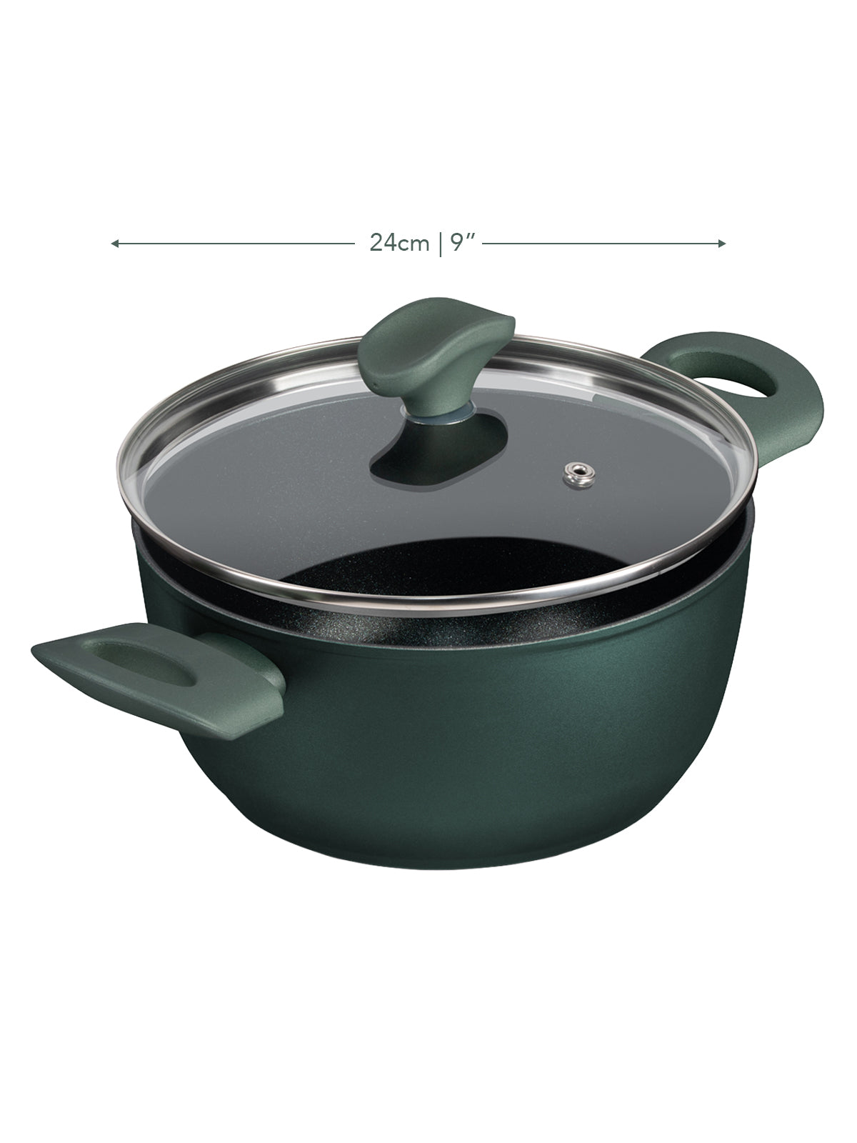 Earth Friendly: Non-Stick Induction Stockpot & Lid - 4.4L/24cm