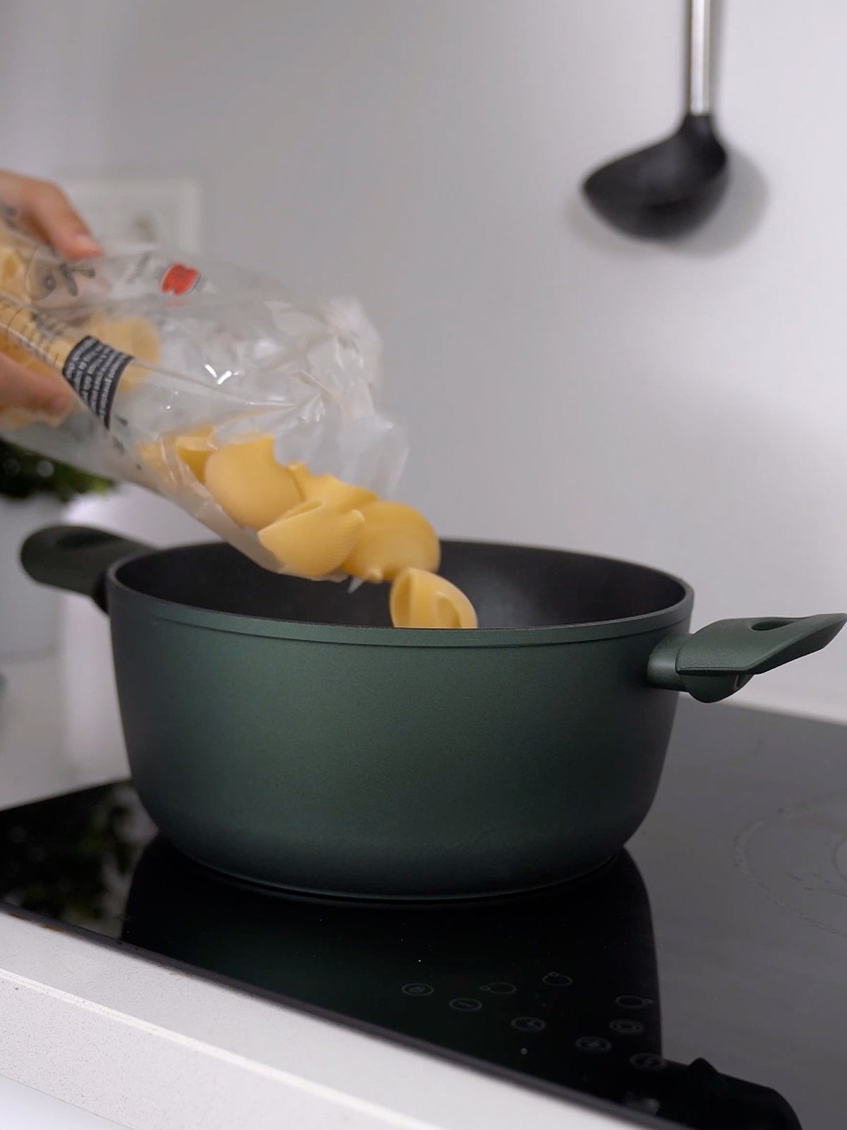 Earth Friendly: Non-Stick Induction Stockpot & Lid - 4.4L/24cm