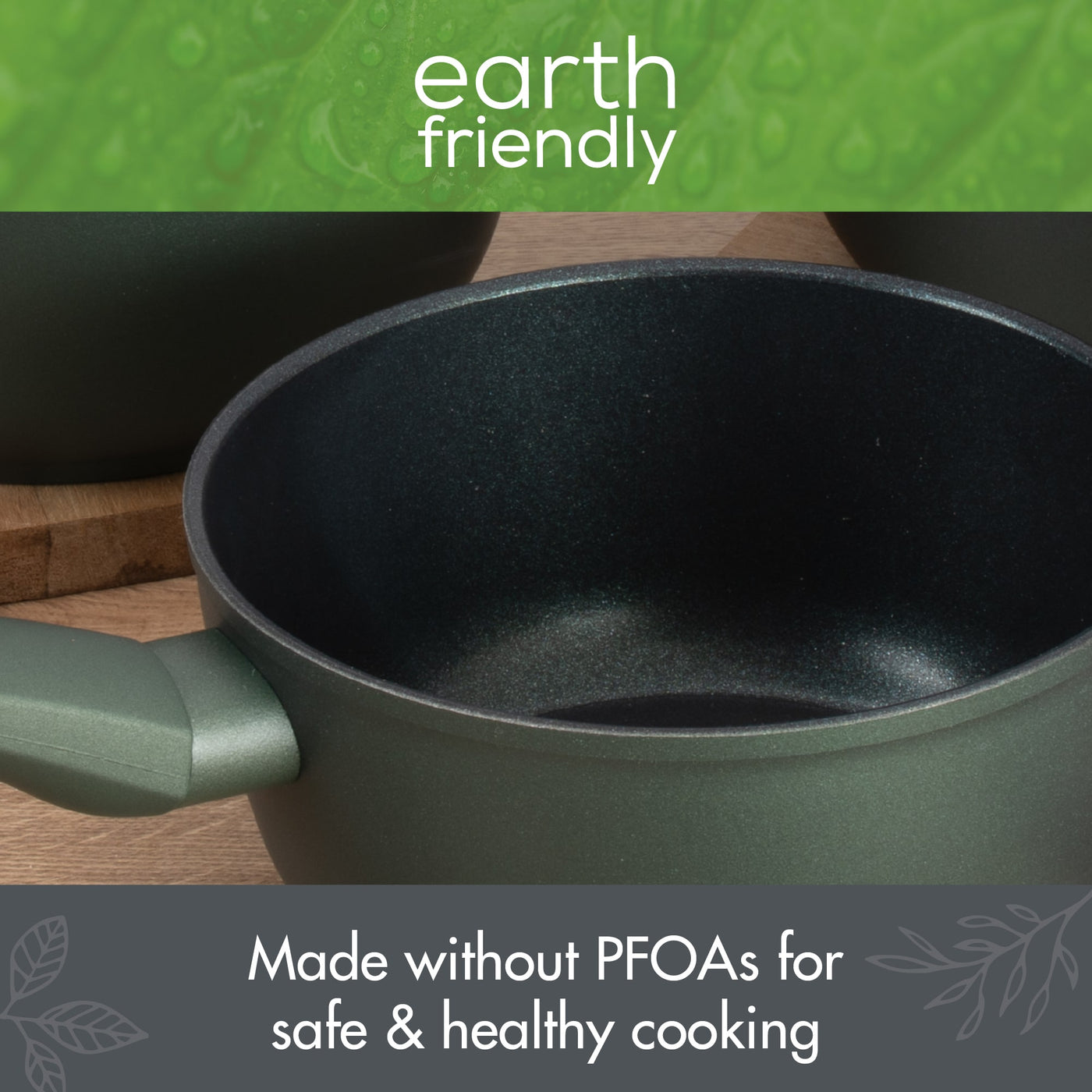 Earth Friendly Saucepans PFOA Safe