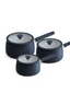 Ceramic Non-Stick Saucepan Set - 3 Piece