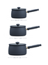 Ceramic Non-Stick Saucepan Set - 3 Piece