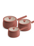 Ceramic Non-Stick Saucepan Set - 3 Piece