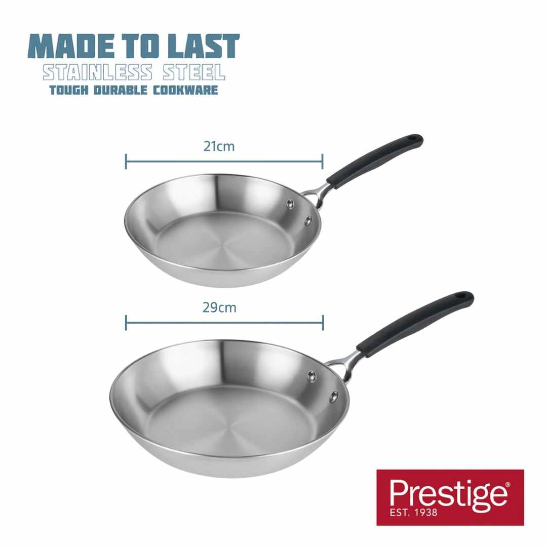 Made to Last: Stainless Steel Frying Pan Set