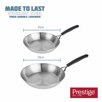 Made to Last: Stainless Steel Frying Pan Set