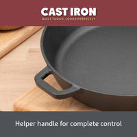 Cast Iron: Frying Pan & Grill Pan Set - 3 Pieces