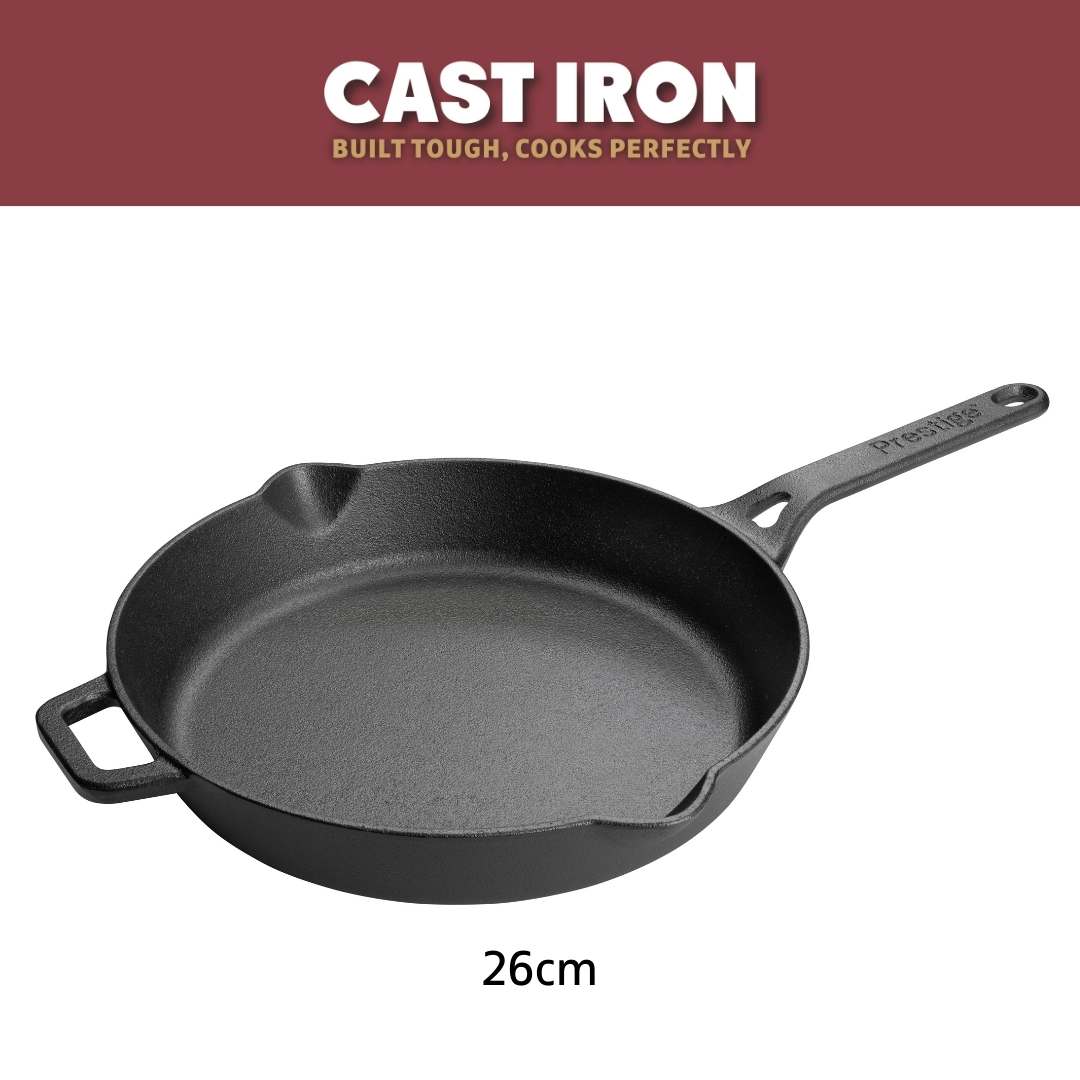 Cast Iron: Frying Pan With Dual Handle - 26cm