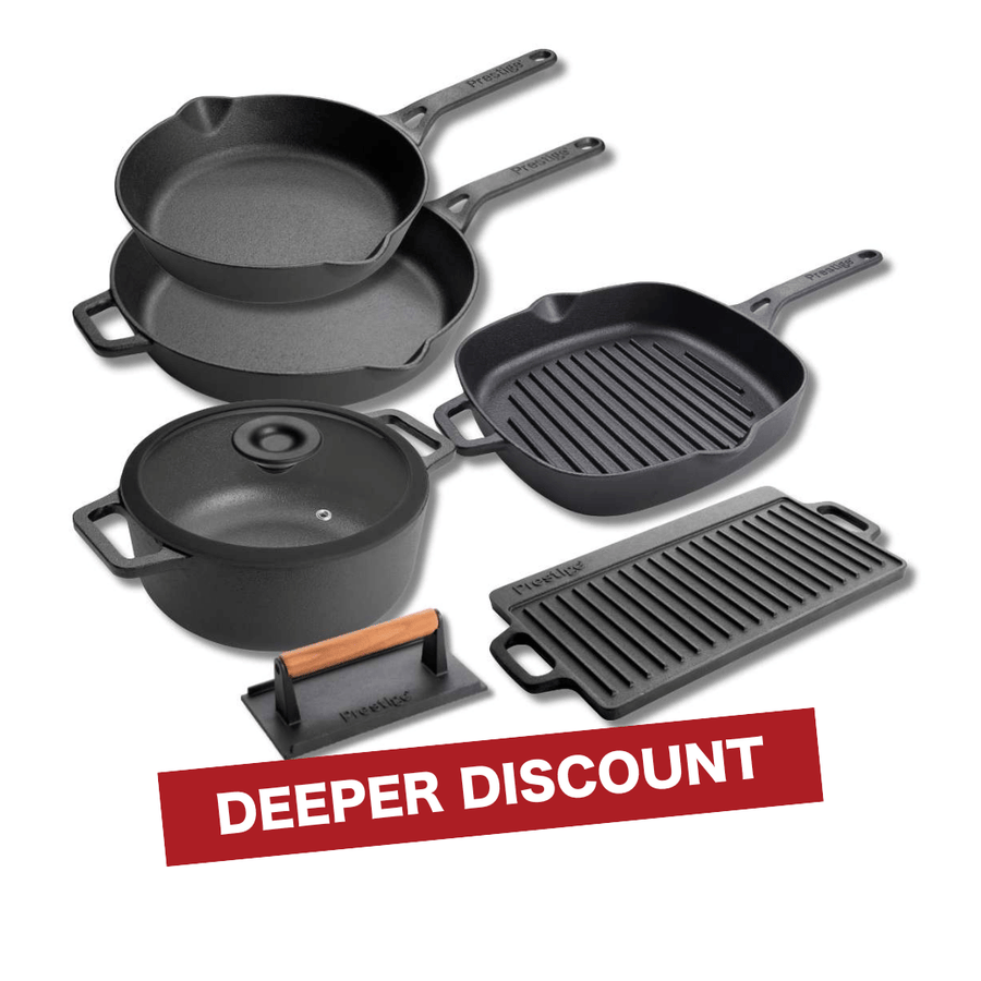 Cast Iron: Complete Pan Set - 6 Pieces