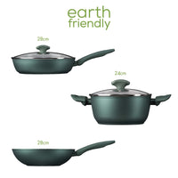 Earth Friendly 3 Piece Dimensions