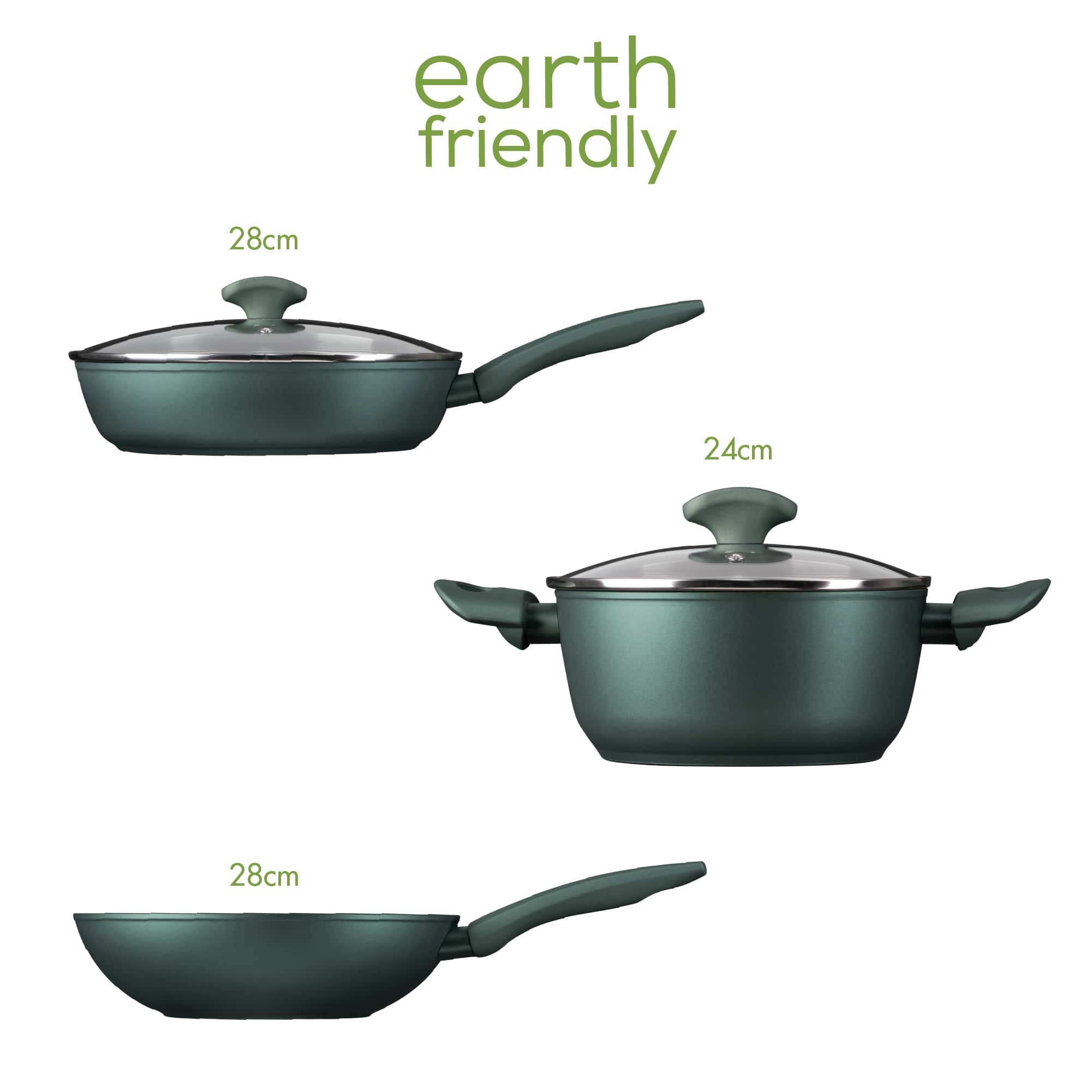 Earth Friendly 3 Piece Dimensions