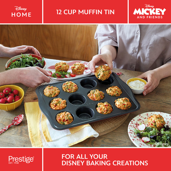 Muffin Tin 12 Cup Disney Bake with Mickey Prestige UK