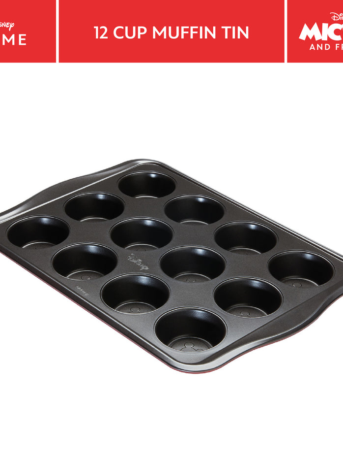 Disney Bake with Mickey: Non-Stick Muffin Tin - 12 Cup