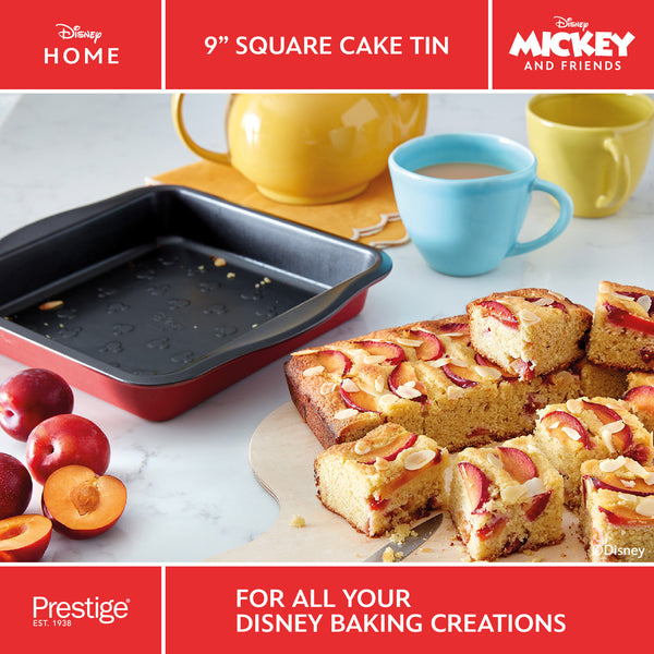 Square Cake Tin 23 x 23cm Disney Bake with Mickey Prestige