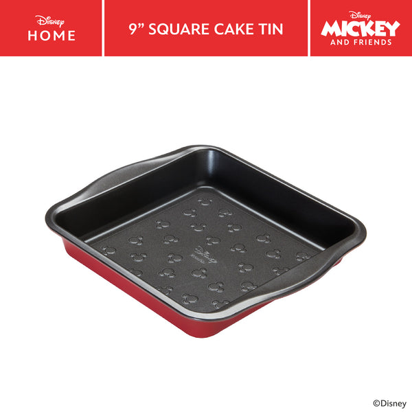 Disney Bake with Mickey: Non-Stick Square Cake Tin - 23cm x 23cm