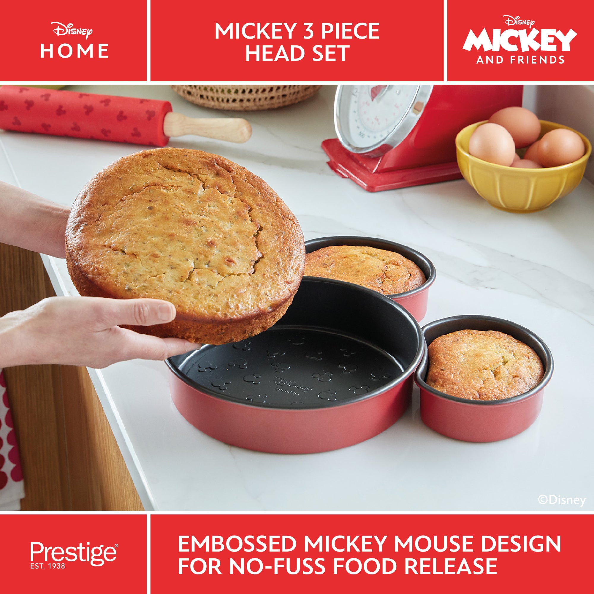 Disney Bake with Mickey Cake Bakeware Set Prestige · Prestige