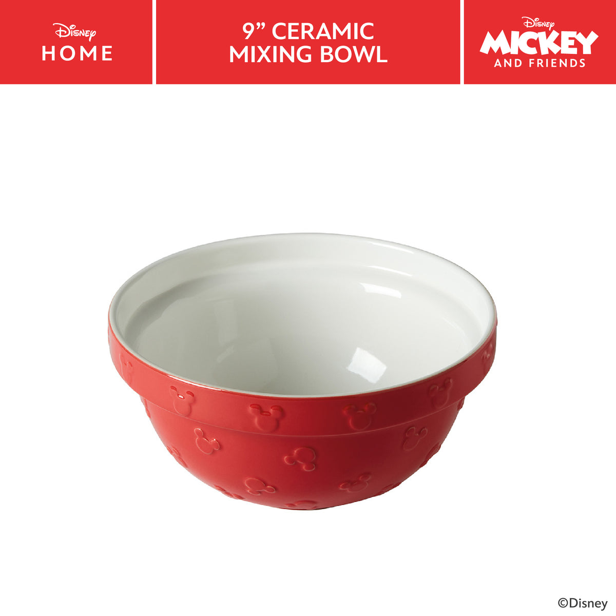 Disney Bake Mickey Ceramic Baking Mixing Bowl 23cm x 12cm