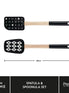 Disney Monochrome Mickey Mouse: Spatula, Spoonula, Silicone Kitchen Utensil Set