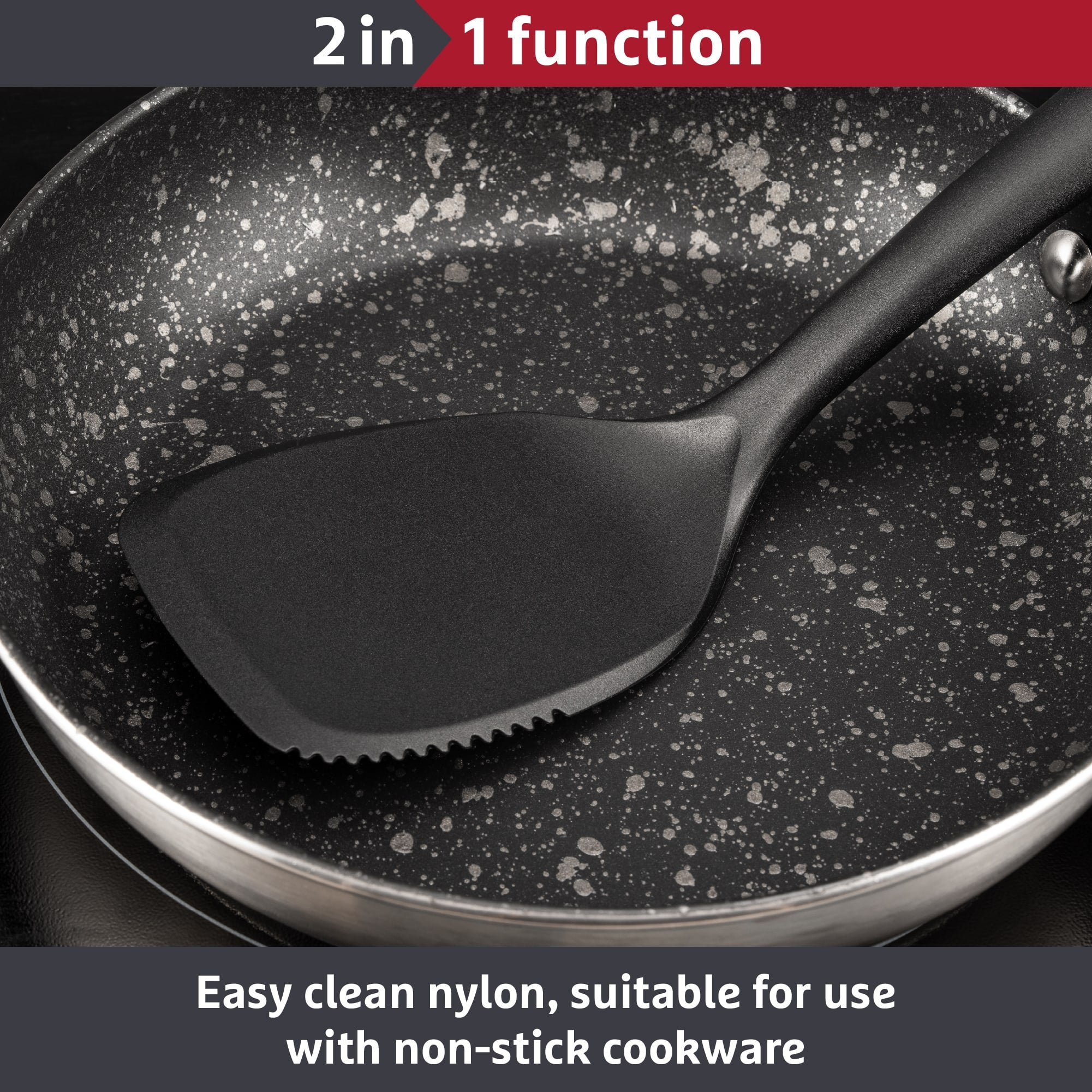 Prestige 2-in-1 Kitchen Tools - Solid Turner Easy Clean