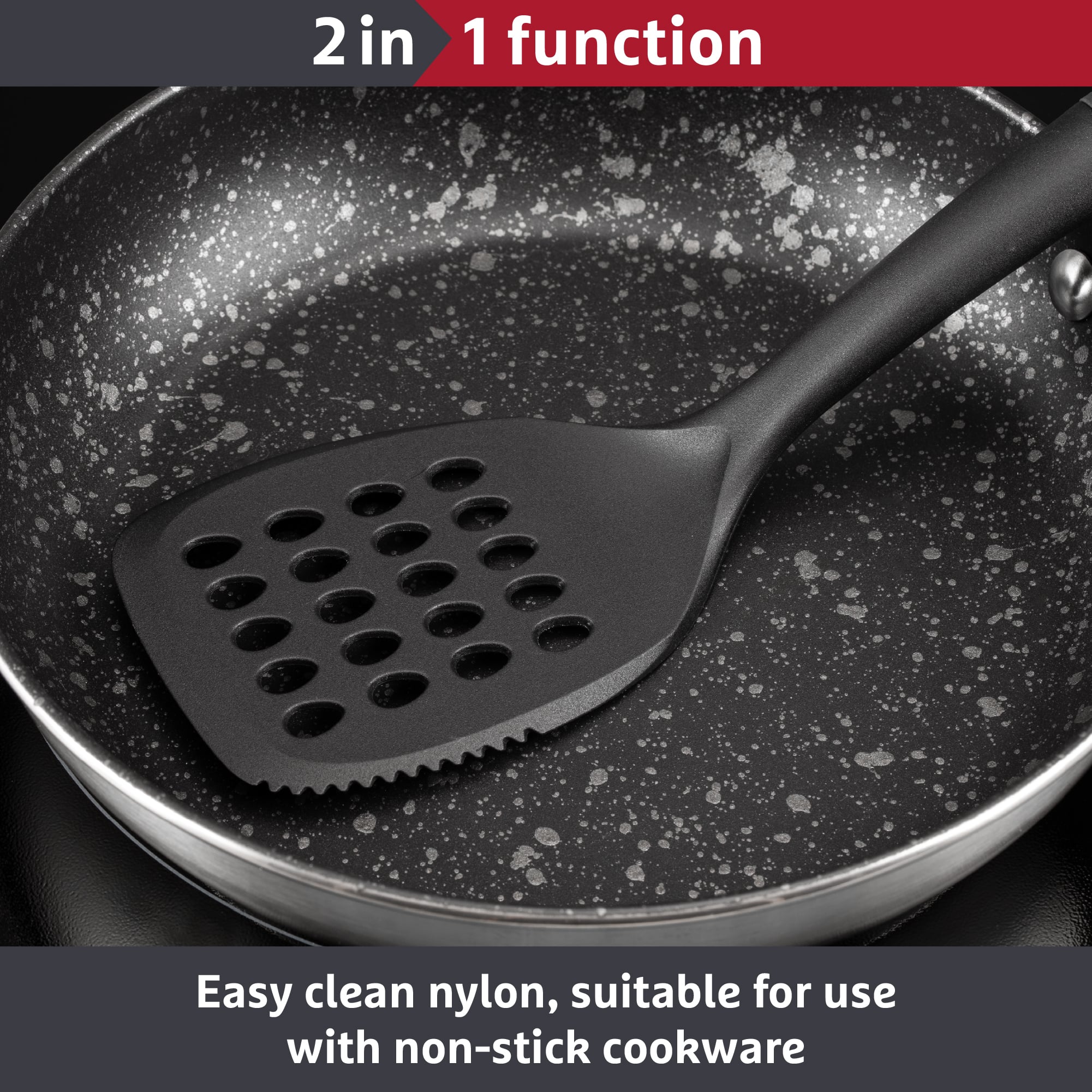 Prestige 2-in-1 Kitchen Tools - Slotted Turner Easy Clean
