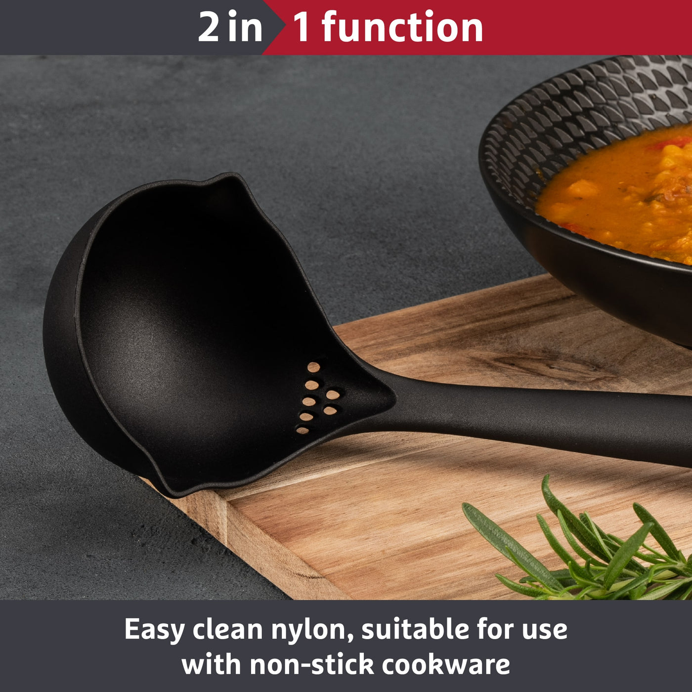 Prestige 2-in-1 Kitchen Tools - Ladle Easy Clean