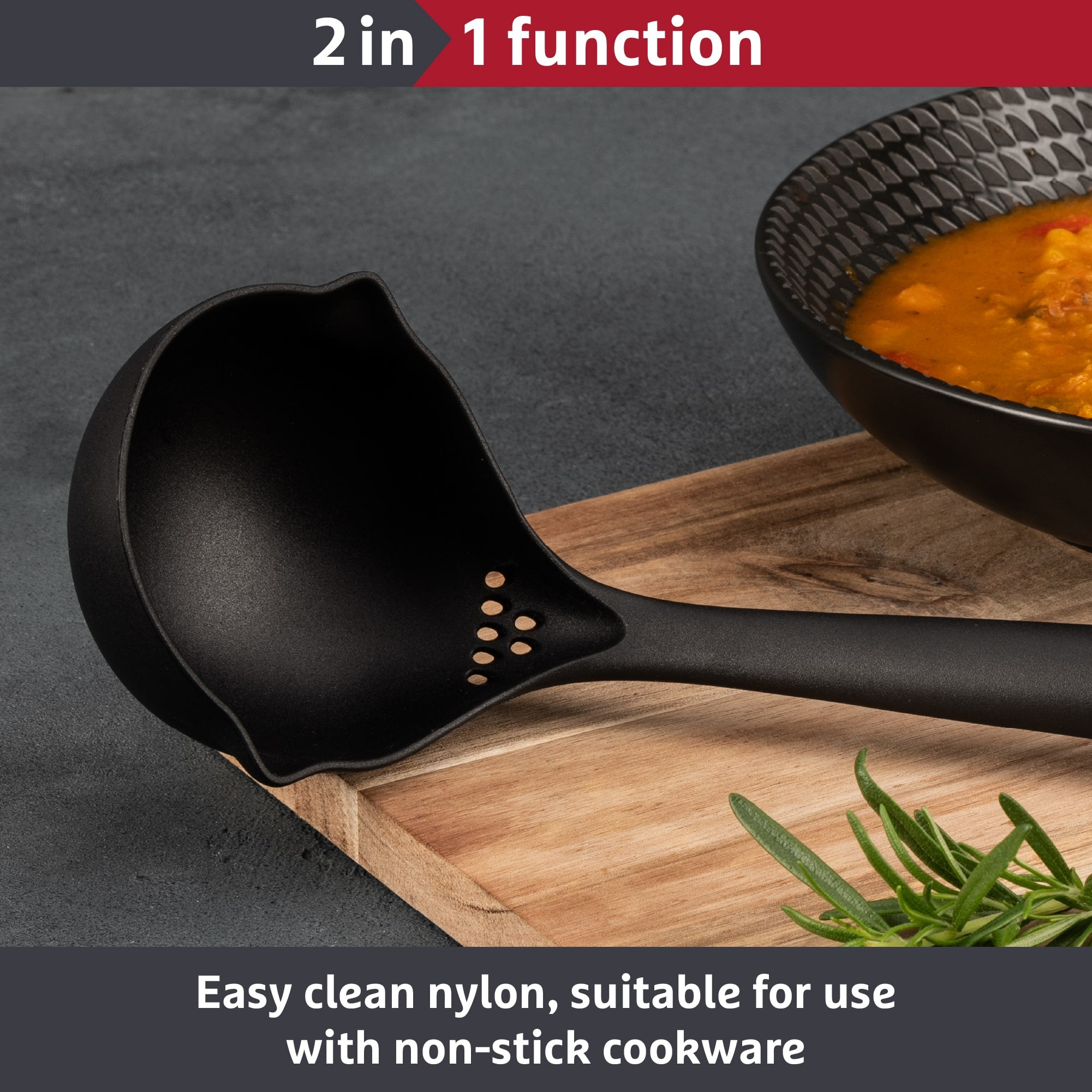 Prestige 2-in-1 Kitchen Tools - Ladle Easy Clean