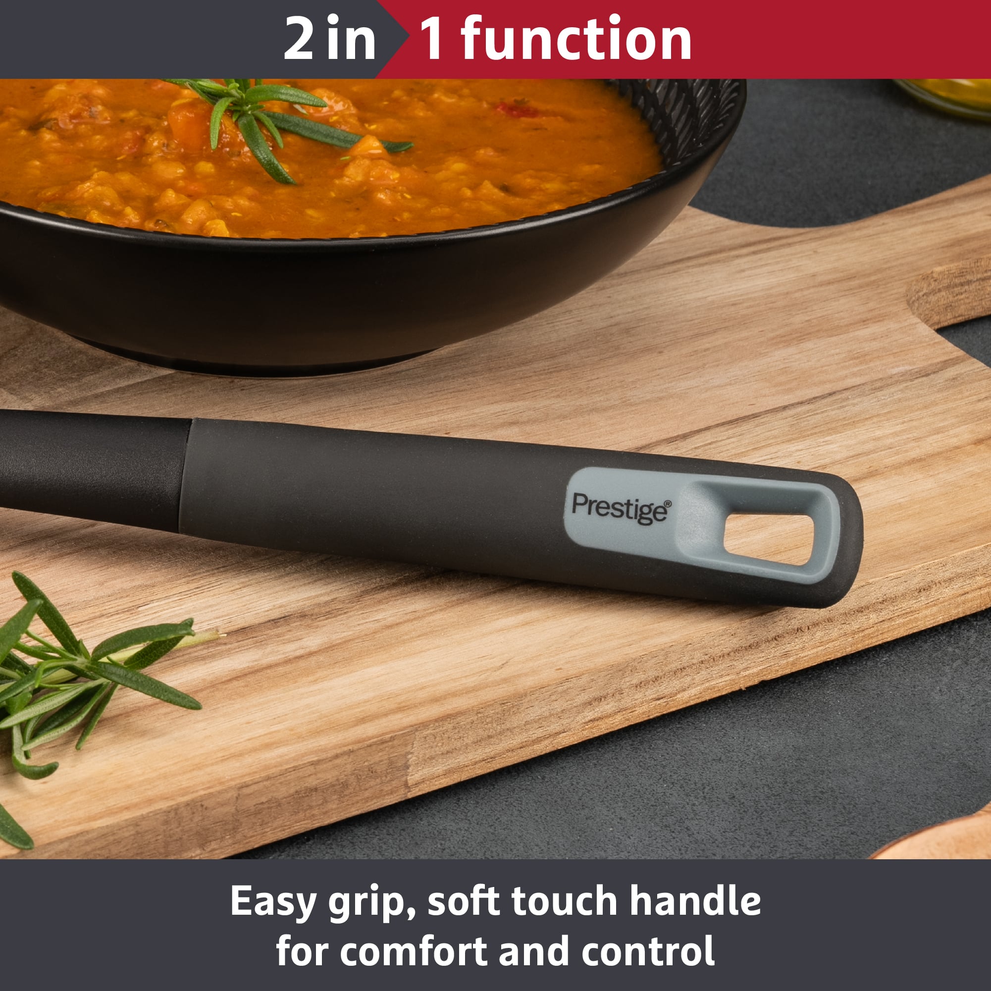 Prestige 2-in-1 Kitchen Tools - Ladle Easy Grip