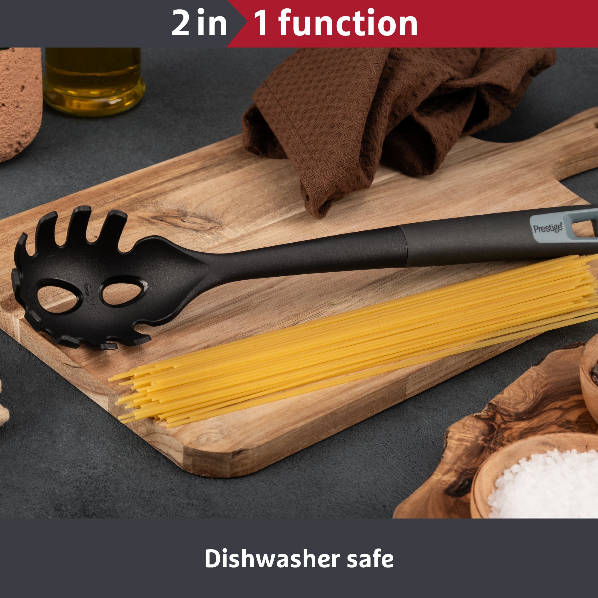 Prestige 2-in-1 Kitchen Tools - Spaghetti Server Dishwasher Safe