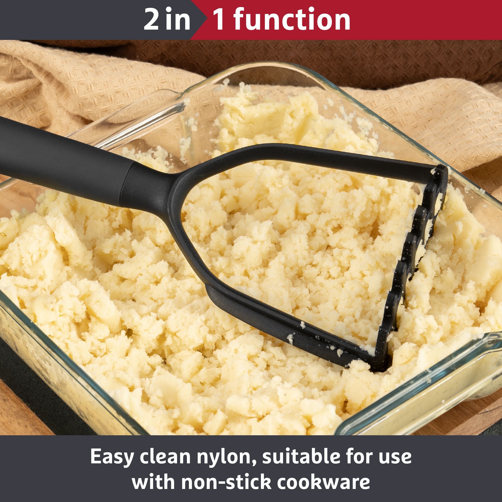 Prestige 2-in-1 Tools Masher Easy Clean