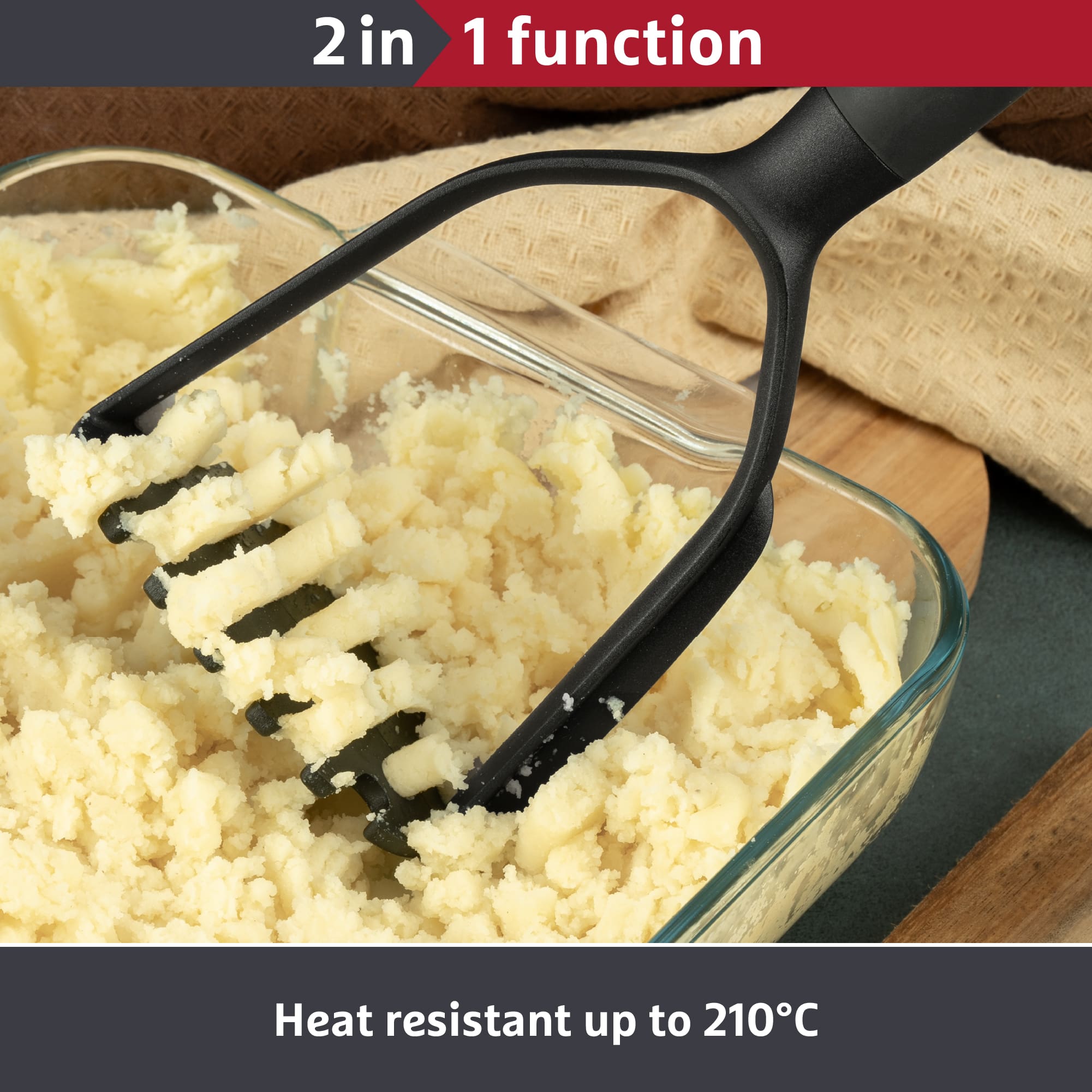 Prestige 2-in-1 Tools Masher Heat Resistant
