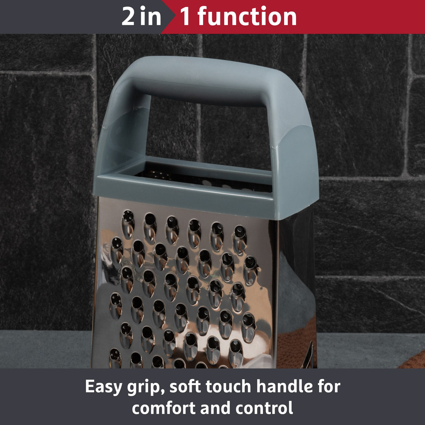 Prestige 2-in-1 Kitchen Tools Grater and Box Easy Grip